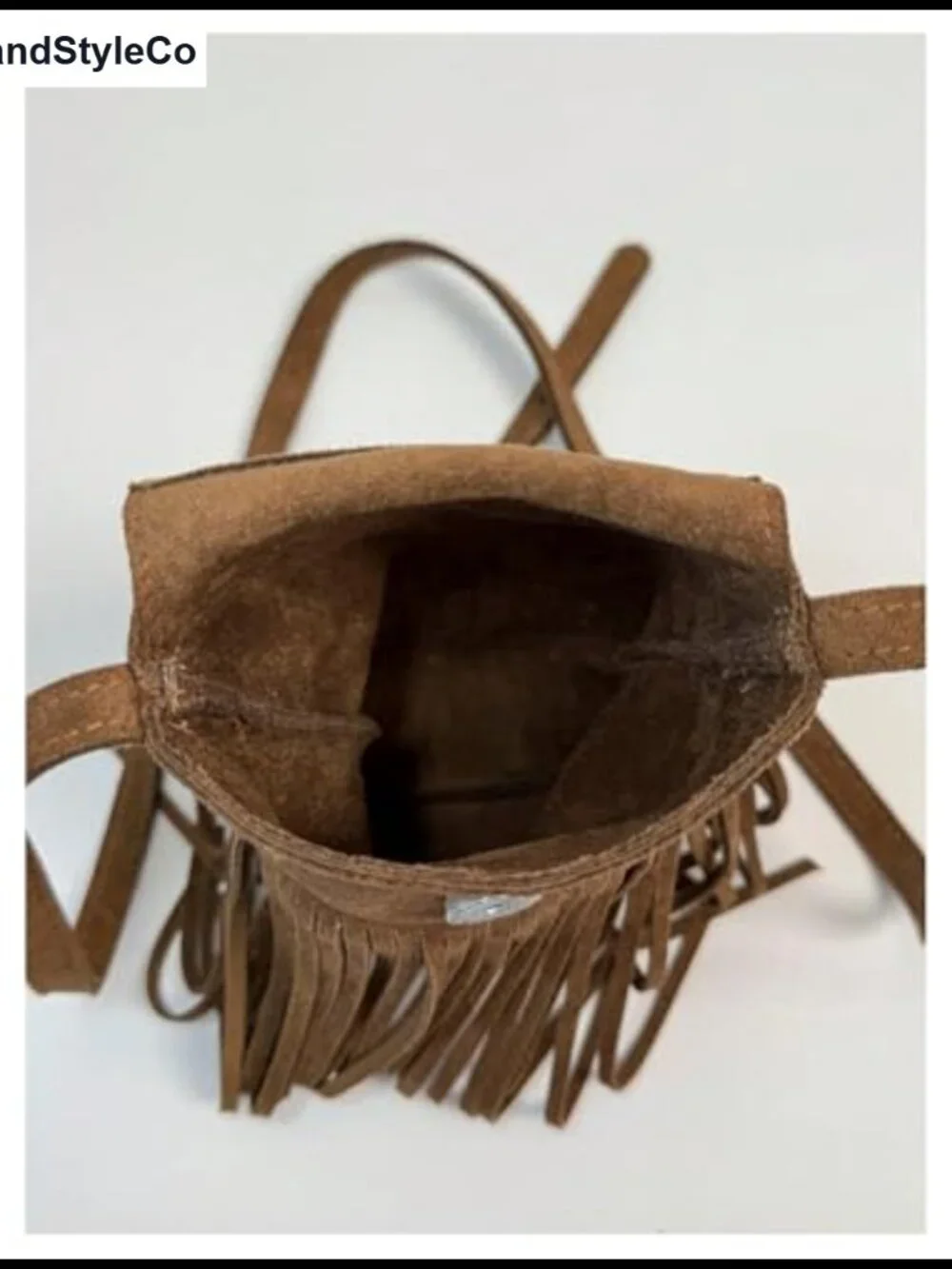 Suede Fringe Crossbody Bag Boho Western Hippie Cowgirl Phone Purse